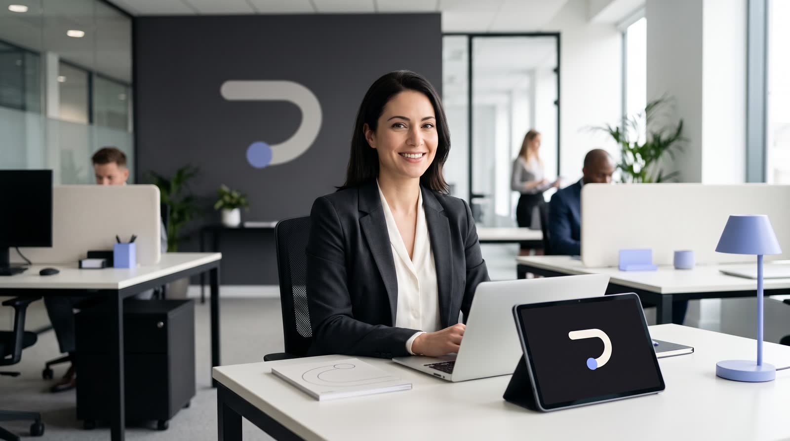 Time da Tech Tsu operando o sistema no escritório